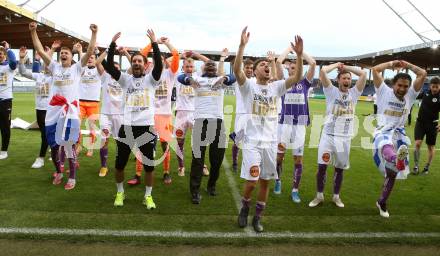 Fussball. Bundesliga Relegation. St. Poelten gegen SK Austria Klagenfurt .   Meisterjubel Austria Klagenfurt.  . Klagenfurt, am 29.5.2021.
Foto: Kuess
www.qspictures.net
---
pressefotos, pressefotografie, kuess, qs, qspictures, sport, bild, bilder, bilddatenbank