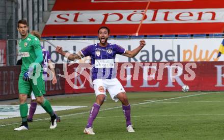 Fussball. Bundesliga Relegation. St. Poelten gegen SK Austria Klagenfurt .   Meisterjubel Austria Klagenfurt.  Torjubel Markus Pink. Klagenfurt, am 29.5.2021.
Foto: Kuess
www.qspictures.net
---
pressefotos, pressefotografie, kuess, qs, qspictures, sport, bild, bilder, bilddatenbank