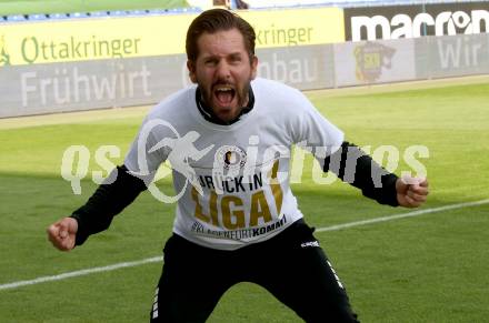 Fussball. Bundesliga Relegation. St. Poelten gegen SK Austria Klagenfurt .   Meisterjubel Austria Klagenfurt.  Sandro Zakany. Klagenfurt, am 29.5.2021.
Foto: Kuess
www.qspictures.net
---
pressefotos, pressefotografie, kuess, qs, qspictures, sport, bild, bilder, bilddatenbank