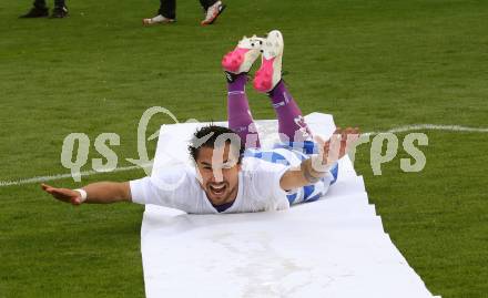 Fussball. Bundesliga Relegation. St. Poelten gegen SK Austria Klagenfurt .   Meisterjubel Austria Klagenfurt.  Maximiliano Moreira. Klagenfurt, am 29.5.2021.
Foto: Kuess
www.qspictures.net
---
pressefotos, pressefotografie, kuess, qs, qspictures, sport, bild, bilder, bilddatenbank