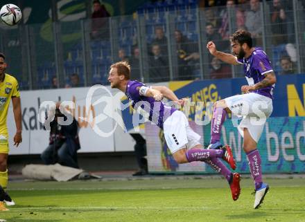 Fussball. Bundesliga Relegation. St. Poelten gegen SK Austria Klagenfurt .     Markus Rusek, Kosmas Gkezos (Klagenfurt). Klagenfurt, am 29.5.2021.
Foto: Kuess
www.qspictures.net
---
pressefotos, pressefotografie, kuess, qs, qspictures, sport, bild, bilder, bilddatenbank
