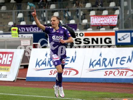 Fussball. Bundesliga. RZ Pellets WAC gegen FK Austria Wien. Torjubel Christoph Monschein  (Wien). Wolfsberg, am 30.5.2021.
Foto: Kuess
www.qspictures.net

---
pressefotos, pressefotografie, kuess, qs, qspictures, sport, bild, bilder, bilddatenbank