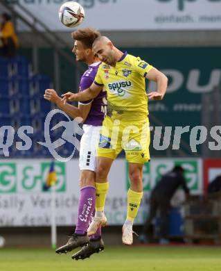 Fussball. Bundesliga Relegation. St. Poelten gegen SK Austria Klagenfurt .   Dor Huugy, (St. Poelten),  Thorsten Mahrer (Klagenfurt). Klagenfurt, am 29.5.2021.
Foto: Kuess
www.qspictures.net
---
pressefotos, pressefotografie, kuess, qs, qspictures, sport, bild, bilder, bilddatenbank