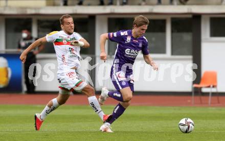 Fussball. Bundesliga. RZ Pellets WAC gegen FK Austria Wien. Christoph Leitgeb,  (WAC), Patrick Wimmer (Wien). Wolfsberg, am 30.5.2021.
Foto: Kuess
www.qspictures.net

---
pressefotos, pressefotografie, kuess, qs, qspictures, sport, bild, bilder, bilddatenbank