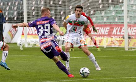 Fussball. Bundesliga. RZ Pellets WAC gegen FK Austria Wien. Luka Lochoshvili,  (WAC), Georg Teigl (Wien). Wolfsberg, am 30.5.2021.
Foto: Kuess
www.qspictures.net

---
pressefotos, pressefotografie, kuess, qs, qspictures, sport, bild, bilder, bilddatenbank
