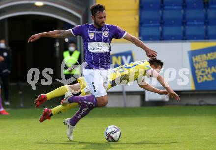 Fussball. Bundesliga Relegation. St. Poelten gegen SK Austria Klagenfurt .   Daniel Schuetz, (St. Poelten), Markus Pink   (Klagenfurt). Klagenfurt, am 29.5.2021.
Foto: Kuess
www.qspictures.net
---
pressefotos, pressefotografie, kuess, qs, qspictures, sport, bild, bilder, bilddatenbank