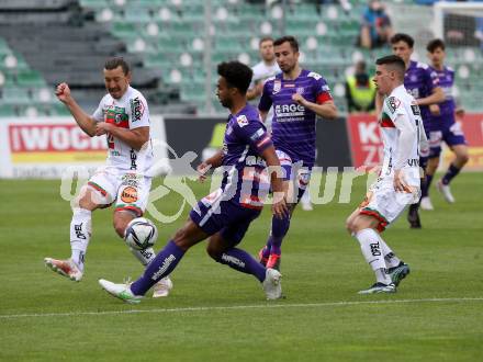 Fussball. Bundesliga. RZ Pellets WAC gegen FK Austria Wien. Christopher Wernitznig,  (WAC), Erik Ross Palmer-Brown (Wien). Wolfsberg, am 30.5.2021.
Foto: Kuess
www.qspictures.net

---
pressefotos, pressefotografie, kuess, qs, qspictures, sport, bild, bilder, bilddatenbank