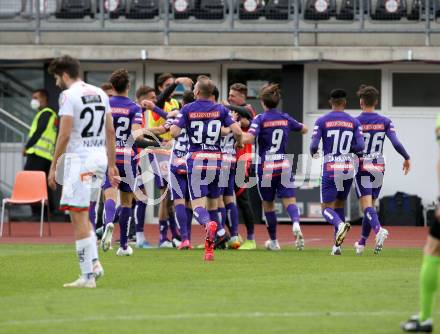 Fussball. Bundesliga. RZ Pellets WAC gegen FK Austria Wien. Jubel Wien. Wolfsberg, am 30.5.2021.
Foto: Kuess
www.qspictures.net

---
pressefotos, pressefotografie, kuess, qs, qspictures, sport, bild, bilder, bilddatenbank