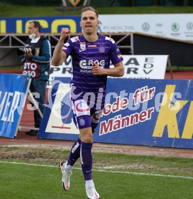 Fussball. Bundesliga. RZ Pellets WAC gegen FK Austria Wien. Torjubel Christoph Monschein  (Wien). Wolfsberg, am 30.5.2021.
Foto: Kuess
www.qspictures.net

---
pressefotos, pressefotografie, kuess, qs, qspictures, sport, bild, bilder, bilddatenbank