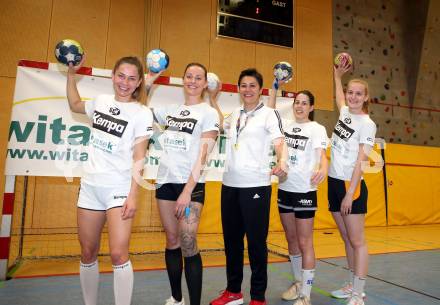 Handball. Frauen. SC Ferlach. Luisa Senitza, Anna Kavalar, Iva Kanjugovic, Lisa Ogris, Petra Fister. Ferlach, 20.5.2021.
Foto: Kuess
www.qspictures.net

---
pressefotos, pressefotografie, kuess, qs, qspictures, sport, bild, bilder, bilddatenbank