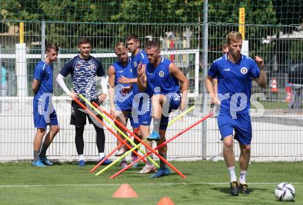Fussball. Bundesliga. Training. SK Austria Klagenfurt .   Turgay Gemicibasi, Christopher Cvetko. Klagenfurt, am 21.6.2021.
Foto: Kuess
www.qspictures.net
---
pressefotos, pressefotografie, kuess, qs, qspictures, sport, bild, bilder, bilddatenbank