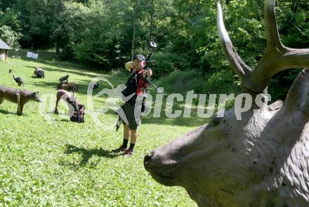 3D Bogenschiessen. Oesterreichische Meisterschaft.  Arnulf Begusch. Poertschach, am 13.6.2021.
Foto: Kuess
www.qspictures.net
---
pressefotos, pressefotografie, kuess, qs, qspictures, sport, bild, bilder, bilddatenbank