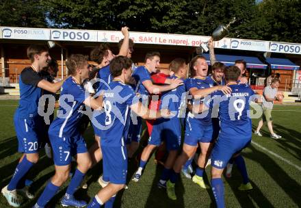 Fussball Kaerntner Liga. SAK gegen Treibach.   Meisterjubel Treibach. KLagenfurt, am 26.6.2021.
Foto: Kuess
---
pressefotos, pressefotografie, kuess, qs, qspictures, sport, bild, bilder, bilddatenbank