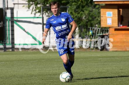 Fussball Kaerntner Liga. SAK gegen Treibach.  David Armin Hude (Treibach). KLagenfurt, am 26.6.2021.
Foto: Kuess
---
pressefotos, pressefotografie, kuess, qs, qspictures, sport, bild, bilder, bilddatenbank