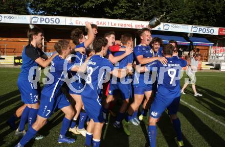 Fussball Kaerntner Liga. SAK gegen Treibach.   Meisterjubel Treibach. KLagenfurt, am 26.6.2021.
Foto: Kuess
---
pressefotos, pressefotografie, kuess, qs, qspictures, sport, bild, bilder, bilddatenbank