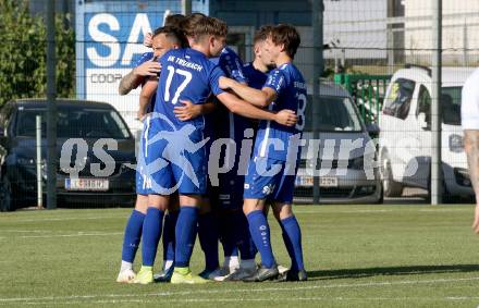 Fussball Kaerntner Liga. SAK gegen Treibach. Torjubel  (Treibach). KLagenfurt, am 26.6.2021.
Foto: Kuess
---
pressefotos, pressefotografie, kuess, qs, qspictures, sport, bild, bilder, bilddatenbank