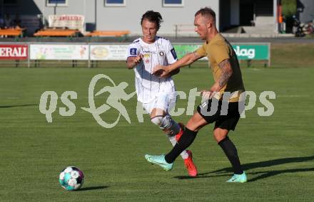 Fussball. Freundschaftsspiel. Koettmannsdorf gegen Austria Klagenfurt.   Aner Mandzic (Koettmannsdorf), Alex Timossi Andersson  (Klagenfurt). Klagenfurt, am 28.6.2021.
Foto: Kuess
www.qspictures.net
---
pressefotos, pressefotografie, kuess, qs, qspictures, sport, bild, bilder, bilddatenbank