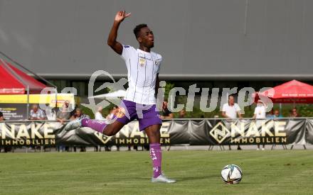 Fussball Testspiel. ASK gegen SK Austria Klagenfurt. Gloire Amanda (Austria Klagenfurt). Klagenfurt, am 2.7.2021.
Foto: Kuess
---
pressefotos, pressefotografie, kuess, qs, qspictures, sport, bild, bilder, bilddatenbank