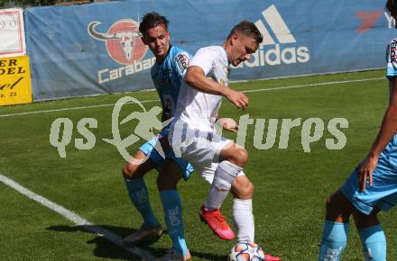 Fussball Testspiel. RZ Pellets WAC gegen NK Rijeka. Amar Dedic, (WAC),  DENIS BUSNJA (Rijeka). Velden, am 3.7.2021.
Foto: Kuess
www.qspictures.net

---
pressefotos, pressefotografie, kuess, qs, qspictures, sport, bild, bilder, bilddatenbank