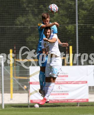 Fussball Testspiel. RZ Pellets WAC gegen NK Rijeka. Dominik Baumgartner, (WAC), DOMAGOJ PAVICIC (Rijeka). Velden, am 3.7.2021.
Foto: Kuess
www.qspictures.net

---
pressefotos, pressefotografie, kuess, qs, qspictures, sport, bild, bilder, bilddatenbank