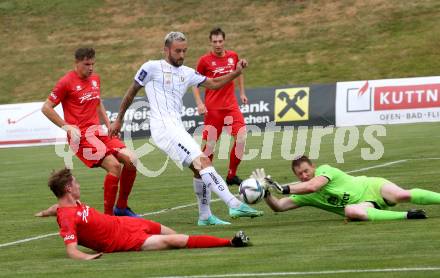Fussball Bundesliga. Terstspiel. FC St. Veit gegen SK Austria Klagenfurt.  Rene Arno Robitsch (St.Veit), Markus Pink  (Klagenfurt). St. Veit, am 13.7.2021.
Foto: Kuess
---
pressefotos, pressefotografie, kuess, qs, qspictures, sport, bild, bilder, bilddatenbank
