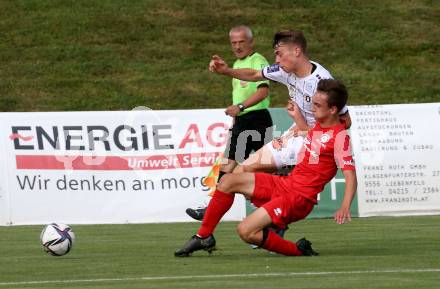 Fussball Bundesliga. Terstspiel. FC St. Veit gegen SK Austria Klagenfurt.  Julian Hufnagl (St.Veit), Tim Maciejewski  (Klagenfurt). St. Veit, am 13.7.2021.
Foto: Kuess
---
pressefotos, pressefotografie, kuess, qs, qspictures, sport, bild, bilder, bilddatenbank