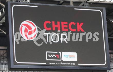 Fussball Bundesliga Testspiel Austria Klagenfurt. Test VAR. Video Assistant Referee. Klagenfurt, am 19.7.2021.
Foto: Kuess
---
pressefotos, pressefotografie, kuess, qs, qspictures, sport, bild, bilder, bilddatenbank