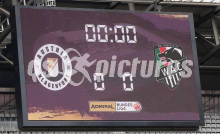 Fussball Bundesliga Testspiel Austria Klagenfurt. Test VAR. Video Assistant Referee. Anzeigentafel. SK Austria Klagenfurt gegen RZ Pellets WAC.  Klagenfurt, am 19.7.2021.
Foto: Kuess
---
pressefotos, pressefotografie, kuess, qs, qspictures, sport, bild, bilder, bilddatenbank