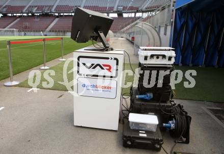 Fussball Bundesliga Testspiel Austria Klagenfurt. Test VAR. Video Assistant Referee. Klagenfurt, am 19.7.2021.
Foto: Kuess
www.qspictures.net
---
pressefotos, pressefotografie, kuess, qs, qspictures, sport, bild, bilder, bilddatenbank