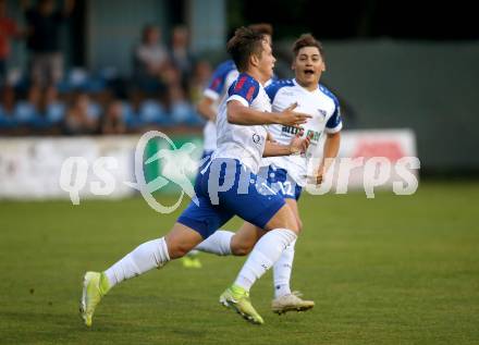 Fussball Regionalliga. SK Treibach gegen Ried Amateure (Junge Wikinger Ried). Torjubel  Fabian Christian Gangl, (Treibach). Treibach, am 23.7.2021.
Foto: Kuess
www.qspictures.net
---
pressefotos, pressefotografie, kuess, qs, qspictures, sport, bild, bilder, bilddatenbank