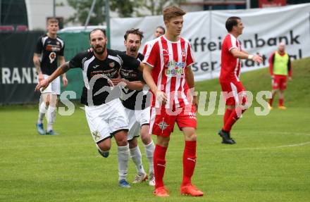 Fussball. Kaerntner Liga. Gmuend gegen KAC 1909. Torjubel Andreas Marco Allmayer (Gmuend). Gmuend, am 31.7.2021. 
Foto: Kuess
---
pressefotos, pressefotografie, kuess, qs, qspictures, sport, bild, bilder, bilddatenbank