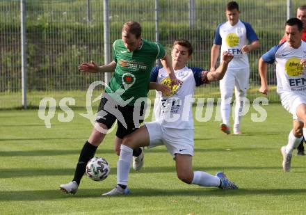 Fussball. Unterliga West. Landskron gegen Doelsach. Christian Wilpernig (Landskron), Philipp Hochegger  (Doelsach). Landskron, am 31.7.2021.
Foto: Kuess
www.qspictures.net
---
pressefotos, pressefotografie, kuess, qs, qspictures, sport, bild, bilder, bilddatenbank