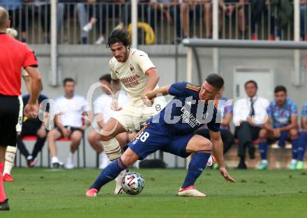 Fussball. Testspiel. Real Madrid gegen AC Milan. Luka Jovic (Real Madrid), Ronali Sandro (AC Milan). Klagenfurt Woerthersee Stadion, am 8.8.2021.
Foto: Kuess
www.qspictures.net
---
pressefotos, pressefotografie, kuess, qs, qspictures, sport, bild, bilder, bilddatenbank