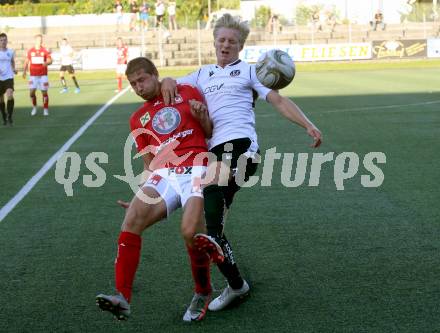 Fussball Regionalliga. SV Spittal gegen Gurten. Philipp Alexander Gabriel Clementschitsch (Spittal), Fabian Wimmleitner (Gurten). Spittal, 6.8.2021.
Fotos: Kuess
---
pressefotos, pressefotografie, kuess, qs, qspictures, sport, bild, bilder, bilddatenbank