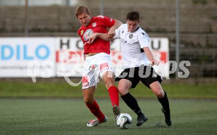Fussball Regionalliga. SV Spittal gegen Gurten. Florian Pingist (Spittal),  Fabian Wimmleitner (Gurten). Spittal, 6.8.2021.
Fotos: Kuess
---
pressefotos, pressefotografie, kuess, qs, qspictures, sport, bild, bilder, bilddatenbank