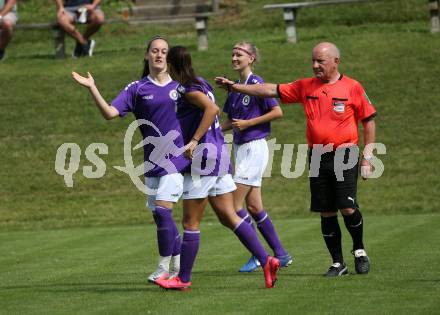 Frauenfussball. Kaerntner Frauen Liga. SK Austria Klagenfurt gegen SG ATUS Ferlach/DSG Ferlach.  Torjubel  (Klagenfurt). Koettmannsdorf, am 8.8.2021.
Foto: Kuess
www.qspictures.net
---
pressefotos, pressefotografie, kuess, qs, qspictures, sport, bild, bilder, bilddatenbank