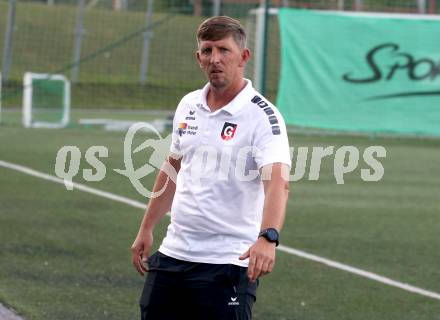 Fussball Regionalliga. SV Spittal gegen Gurten.  Trainer Peter Madritsch  (Gurten). Spittal, 6.8.2021.
Fotos: Kuess
---
pressefotos, pressefotografie, kuess, qs, qspictures, sport, bild, bilder, bilddatenbank
