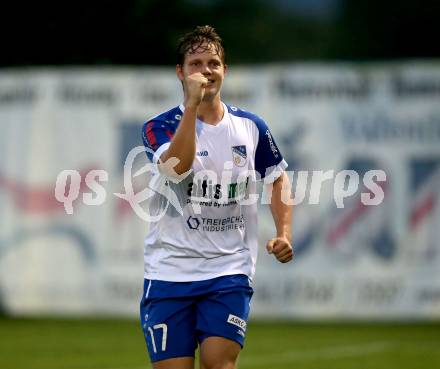 Fussball. Regionallliga. Treibach gegen ATSV Stadl-Paura. Torjubel  Fabian Christian Gangl (Treibach). Treibach, am 10.8.2021.
Foto: Kuess
www.qspictures.net
---
pressefotos, pressefotografie, kuess, qs, qspictures, sport, bild, bilder, bilddatenbank