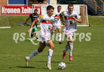 Fussball Regionalliga. WAC Amateure gegen FC Gleisdorf 09. Adis Jasic, Marcel Holzer (WAC). St. Andrae, am 14.8.2021.
Foto: Kuess
---
pressefotos, pressefotografie, kuess, qs, qspictures, sport, bild, bilder, bilddatenbank