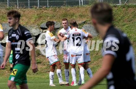 Fussball Regionalliga. WAC Amateure gegen FC Gleisdorf 09. Torjubel  Marcel Holzer (WAC). St. Andrae, am 14.8.2021.
Foto: Kuess
www.qspictures.net
---
pressefotos, pressefotografie, kuess, qs, qspictures, sport, bild, bilder, bilddatenbank