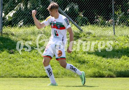 Fussball Regionalliga. WAC Amateure gegen FC Gleisdorf 09. Torjubel Michael Brugger, (WAC). St. Andrae, am 14.8.2021.
Foto: Kuess
www.qspictures.net
---
pressefotos, pressefotografie, kuess, qs, qspictures, sport, bild, bilder, bilddatenbank