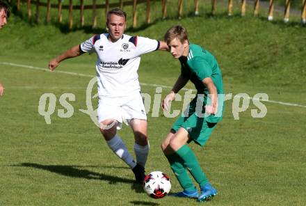 Fussball 1. KLasse C. St. Urban gegen St. Veit.  Adrian Schaffer (St. Urban),   Martin Jakob Leitgeb (St. Veit). St. Urban, am 15.8.2021.
Foto: Kuess
---
pressefotos, pressefotografie, kuess, qs, qspictures, sport, bild, bilder, bilddatenbank