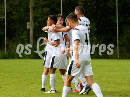 Fussball 1. KLasse C. St. Urban gegen St. Veit. Torjubel  Edin Serdarevic (St. Veit). St. Urban, am 15.8.2021.
Foto: Kuess
---
pressefotos, pressefotografie, kuess, qs, qspictures, sport, bild, bilder, bilddatenbank