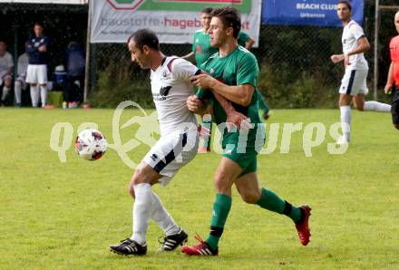 Fussball 1. KLasse C. St. Urban gegen St. Veit.  Lukas Maier (St. Urban),    Ramazan Guerkan (St. Veit). St. Urban, am 15.8.2021.
Foto: Kuess
---
pressefotos, pressefotografie, kuess, qs, qspictures, sport, bild, bilder, bilddatenbank