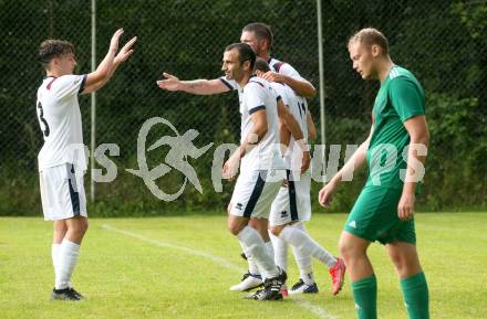 Fussball 1. KLasse C. St. Urban gegen St. Veit. Torjubel   (St. Veit). St. Urban, am 15.8.2021.
Foto: Kuess
---
pressefotos, pressefotografie, kuess, qs, qspictures, sport, bild, bilder, bilddatenbank