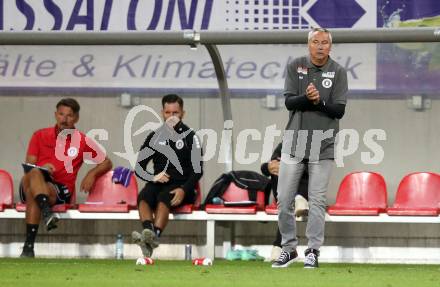 Fussball. Bundesliga. SK Austria Klagenfurt gegen WSG Tirol.  Trainer Peter Pacult (Klagenfurt). Klagenfurt, am 28.8.2021.
Foto: Kuess
www.qspictures.net
---
pressefotos, pressefotografie, kuess, qs, qspictures, sport, bild, bilder, bilddatenbank