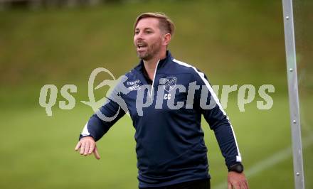 Fussball Kaerntner Liga. St. Andrae/WAC Juniors gegen Feldkirchen. Trainer Christoph Jakob Cemernjak   (St. Andrae). St. Andrae, am 27.8.2021.
Foto: Kuess
---
pressefotos, pressefotografie, kuess, qs, qspictures, sport, bild, bilder, bilddatenbank