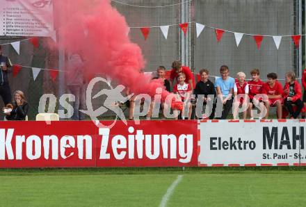 Fussball Kaerntner Liga. St. Andrae/WAC Juniors gegen Feldkirchen.  Fans. St. Andrae, am 27.8.2021.
Foto: Kuess
---
pressefotos, pressefotografie, kuess, qs, qspictures, sport, bild, bilder, bilddatenbank