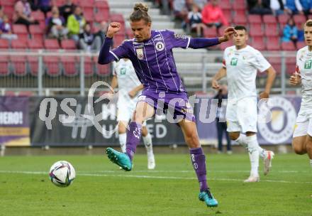 Fussball. Bundesliga. SK Austria Klagenfurt gegen WSG Tirol.  Patrick Greil (Klagenfurt). Klagenfurt, am 28.8.2021.
Foto: Kuess
www.qspictures.net
---
pressefotos, pressefotografie, kuess, qs, qspictures, sport, bild, bilder, bilddatenbank