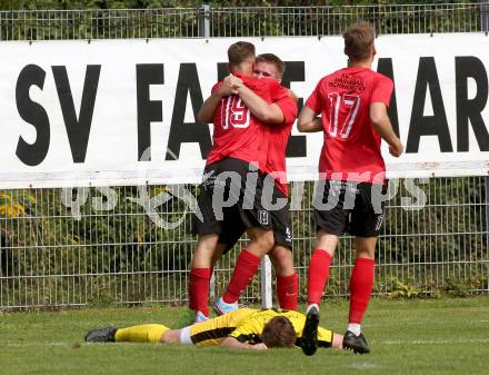 Fussball. 1. KLasse B. Maria Gail gegen Rothenthurn. Torjubel  Georg Wegscheider (Maria Gail). Maria Gail, am 29.8.2021.
Foto: Kuess
---
pressefotos, pressefotografie, kuess, qs, qspictures, sport, bild, bilder, bilddatenbank